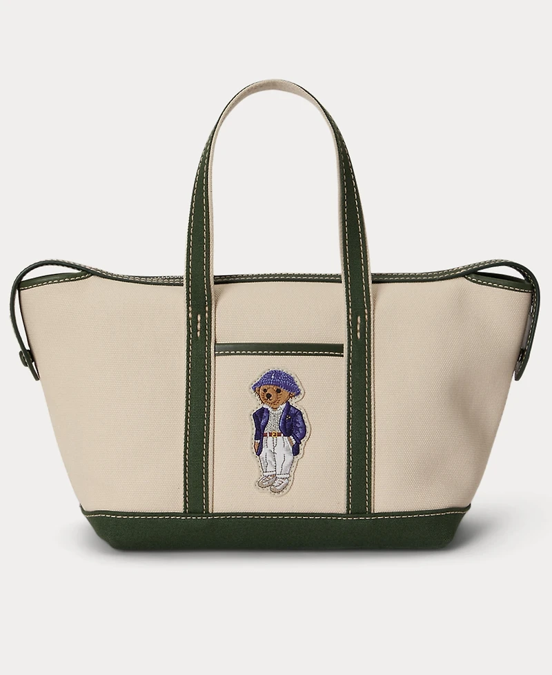 Polo Ralph Lauren Holiday Bear Canvas Mini Shopper Tote