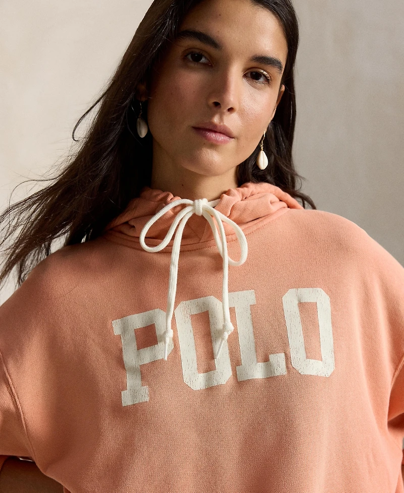 Polo Ralph Lauren Women's Crewneck Lightweight Logo-Print Hoodie
