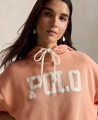 Polo Ralph Lauren Women's Crewneck Lightweight Logo-Print Hoodie