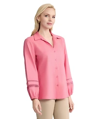 Jones New York Women's Collared Long-Sleeve Shirt