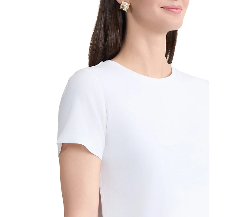 Jones New York Women's Short-Sleeve Pull-On Cotton T-Shirt