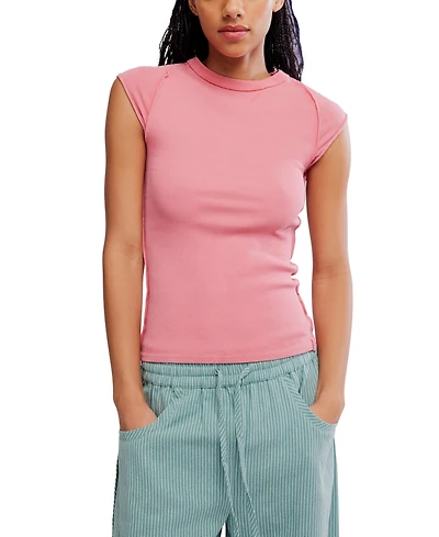 Free People Women's Ever Had Cap-Sleeve T-Shirt