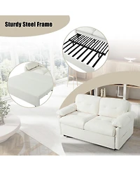 Streamdale Furniture Convertible Pull-Out Queen Sleeper Sofa with Storage