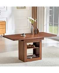 Streamdale Furniture Extendable Dining Table with Storage (4-8 Seats)