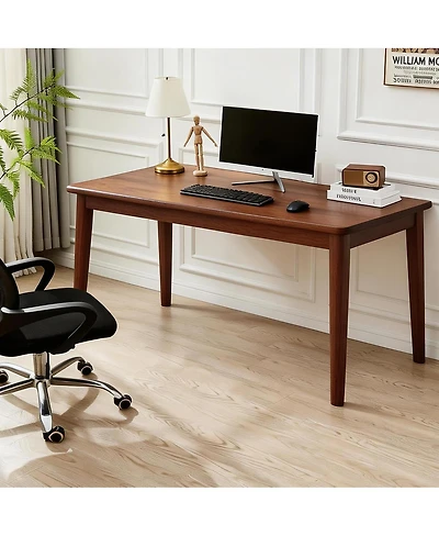 Streamdale Furniture Mid-Century Solid Wood Desk