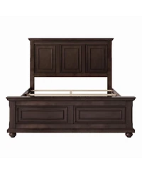 Streamdale Furniture Vintage Pinewood Queen Headboard Bed Frame