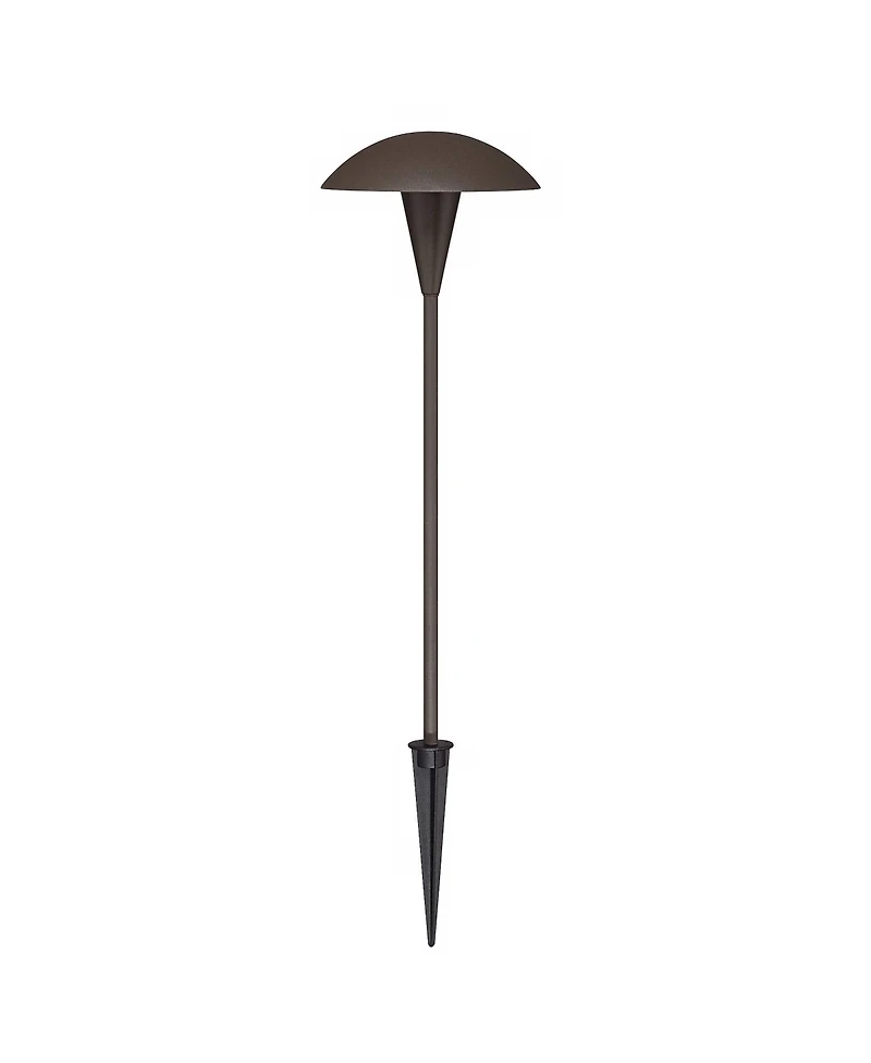 John Timberland Mushroom High Mid Century Modern 10-Piece Outdoor Landscape Lighting Set Porch Led Bulb Bronze Finish