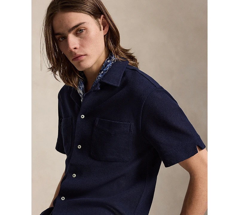 Polo Ralph Lauren Textured Pointelle Camp Shirt