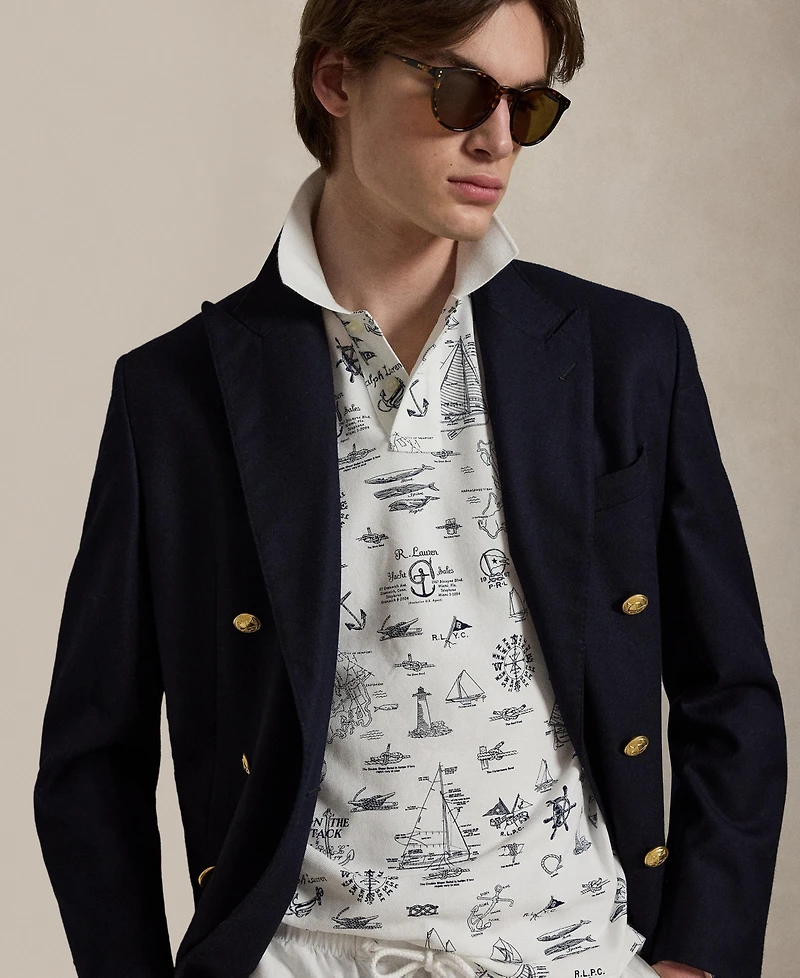 Polo Ralph Lauren Men's Custom Slim-Fit Nautical Mesh Shirt