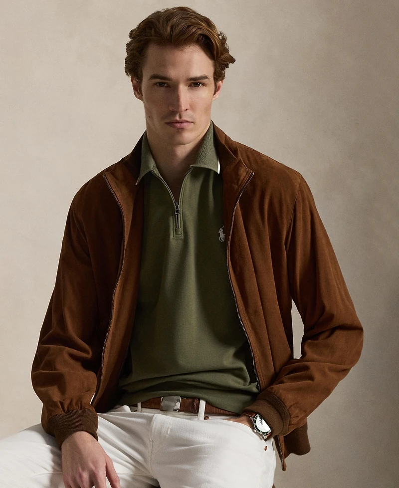 Polo Ralph Lauren Men's Classic-Fit Stretch Mesh Zip Shirt