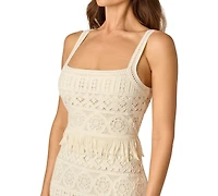 Adrianna Women's Sleeveless Square Neck Dress