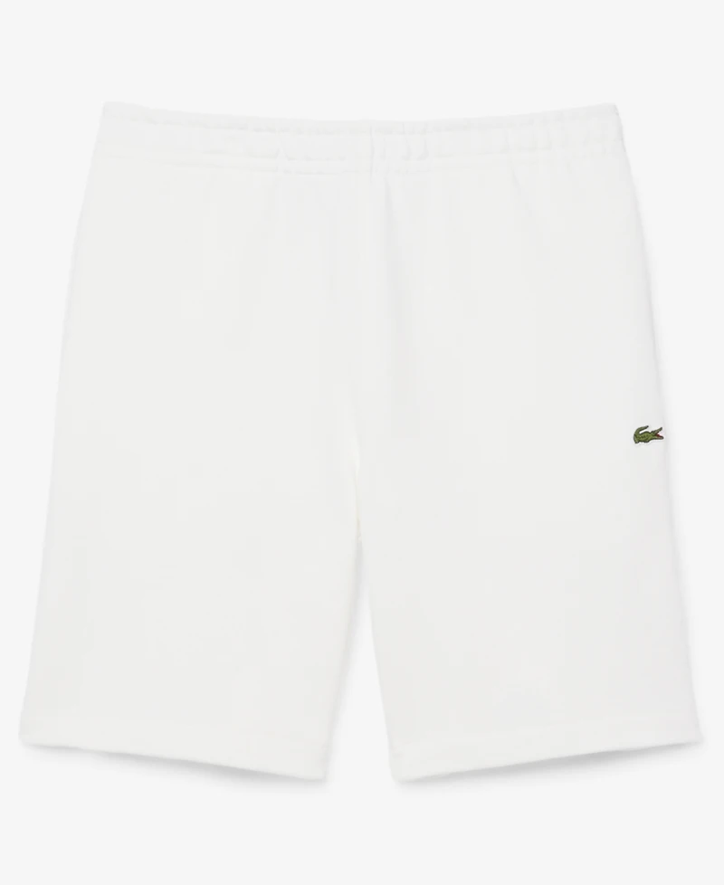 Lacoste Men's Regular-Fit Logo Stripe Fleece Shorts
