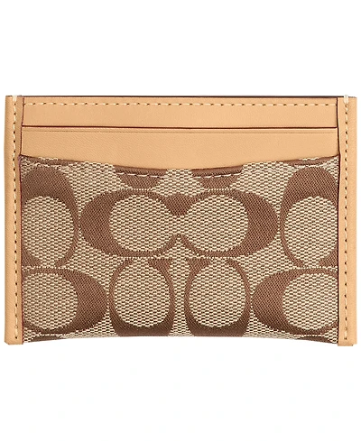 Coach Signature Jacquard Essential Card Case