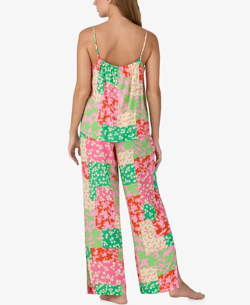 Sanctuary Women's Sleeveless Camisole Top and Long Pajama Pants, 2-Piece Set