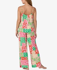 Sanctuary Women's Sleeveless Camisole Top and Long Pajama Pants, 2-Piece Set