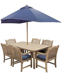 Bristol 7-Pc. Rectangle Dining Set (Dining Table and Chairs), Created for Macy's