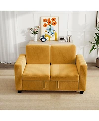 Streamdale Furniture Corduroy 2-Seat Pull-Out Sofa Bed
