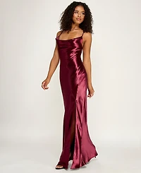 Emerald Sundae Women's Lace Back Scoop Neck Pull-On Gown