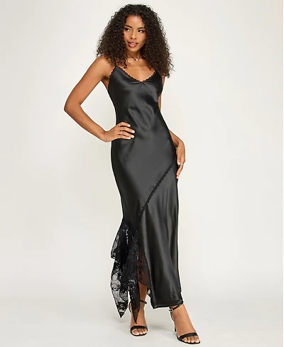 Katia Rae Juniors' Sleeveless V-Neck Slip Dress