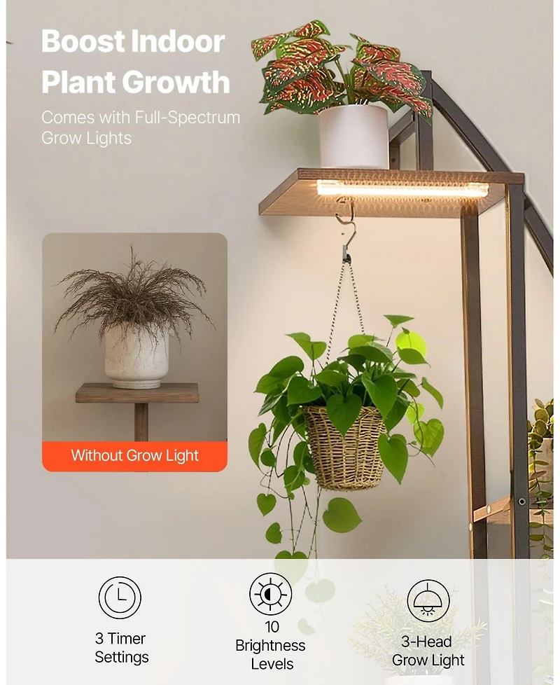 Sugfit 3-Tier Kids Bookshelf and Toy Storage Organizer with Sling Book Rack for Toddler