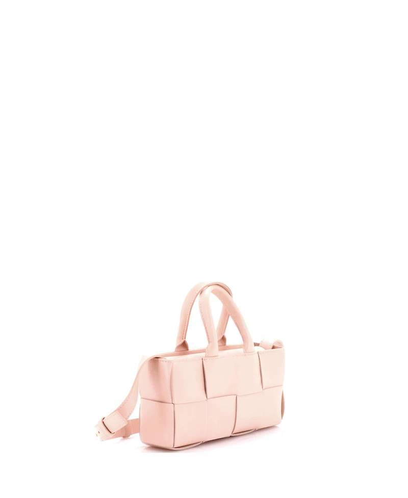 Pre-Owned Bottega Veneta East West Arco Top Handle Shoulder Bag Maxi Intrecciato Leather