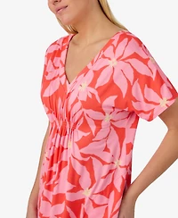 Ellen Tracy Women's Short-Sleeve Tunic Nightgown
