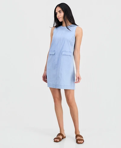 Jones New York Petite Mini Sleeveless Shift Dress
