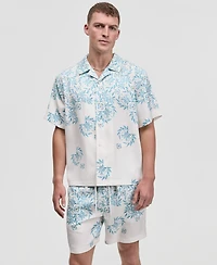 Mode of One Men's Tropical Kaleidoscope Relaxed-Fit Camp Shirt, Macy's Exclusive