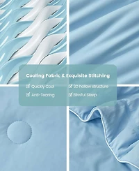 Unikome Seersucker Cooling Reversible Blanket