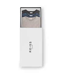 Reiss Men's 3 Pack Cotton Crew Neck Tailored Fit T-Shirts