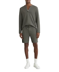 Reiss Men's Textured Drawstring Shorts