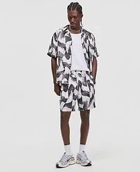 Mode of One Men's Groove Palm Drawstring 6.5" Shorts, Macy's Exclusive