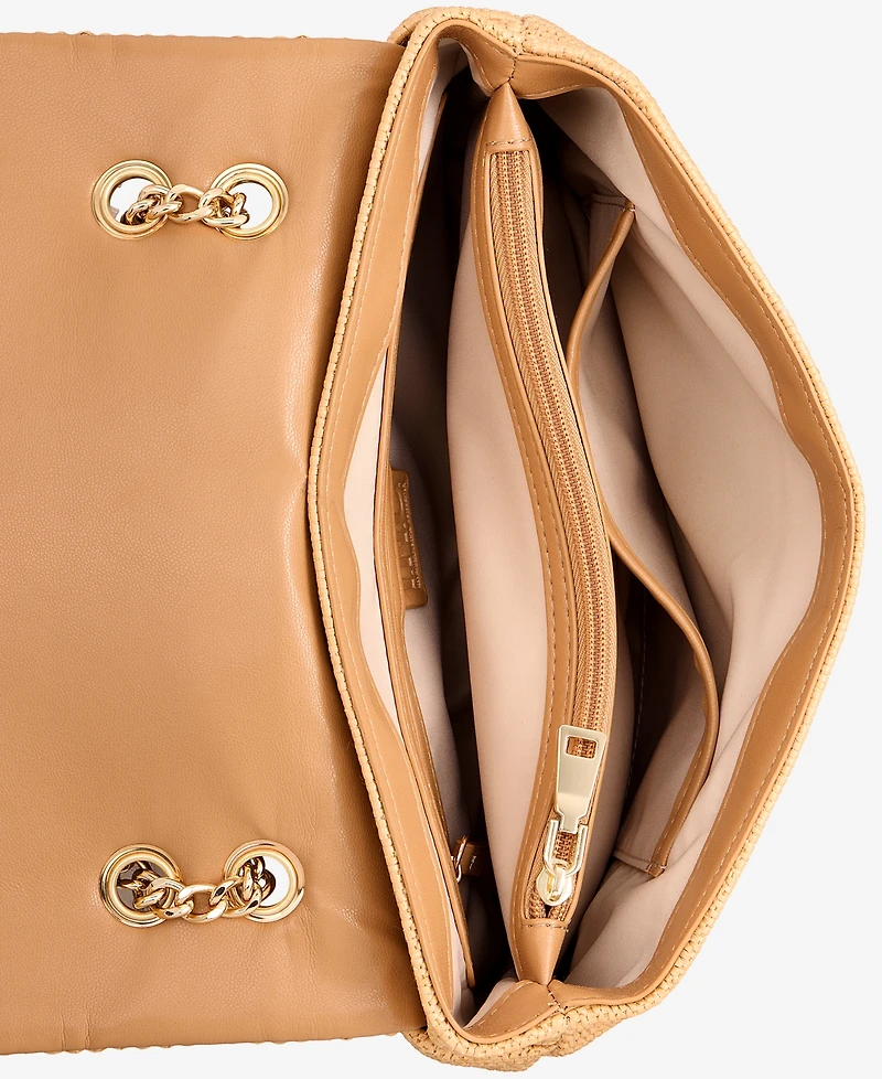 I.n.c. International Concepts Soft Ajae 3D Floral Straw Crossbody Handbag, Macy's Exclusive