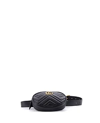 Pre-Owned Gucci Gg Marmont Belt Bag Matelasse Leather