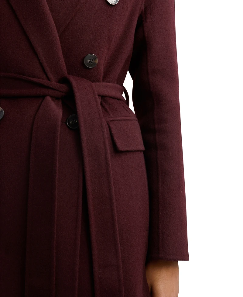Reiss Women's Double-Breasted Blindseam Wool-Blend Coat