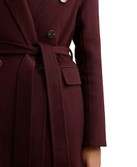 Reiss Women's Double-Breasted Blindseam Wool-Blend Coat