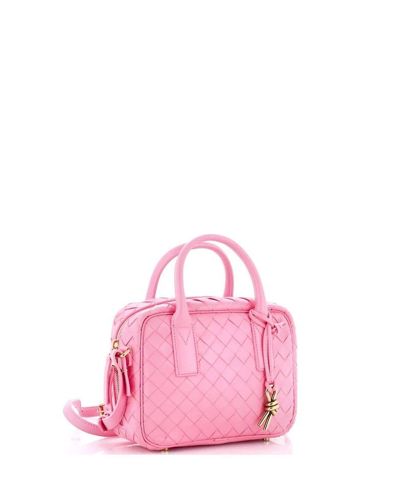 Pre-Owned Bottega Veneta Small Getaway Bag Intrecciato Leather