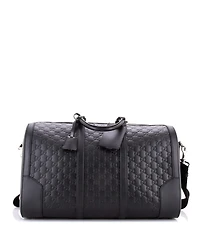Pre-Owned Gucci Medium Signature Convertible Duffle Bag Guccissima Leather