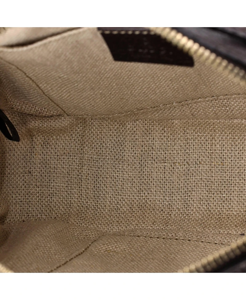 Pre-Owned Gucci Bee Web Camera Bag Gg Canvas