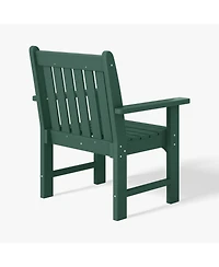 WestinTrends 5-Piece Hdpe Outdoor Patio Chair and Round Table Dining Set