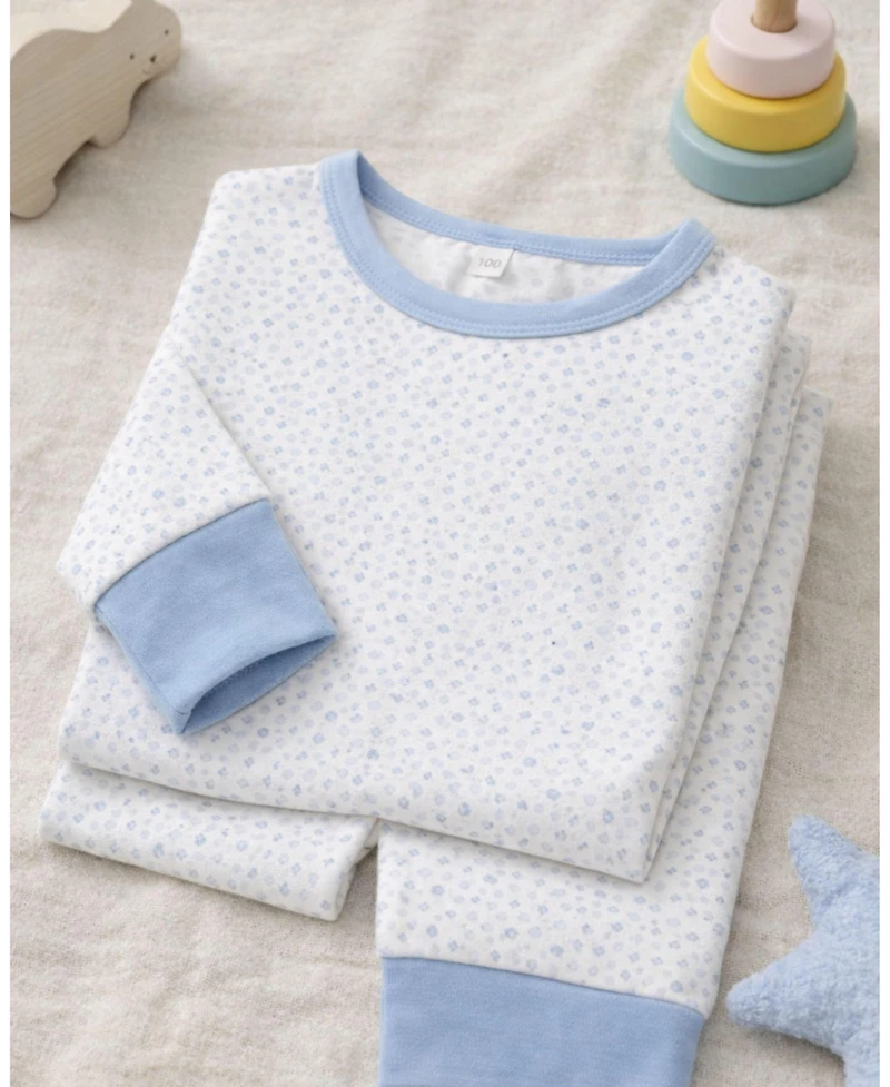 MeMoi Toddler Girls 2 Piece "Abstract Spots" Rayon-Blend Lounge Set