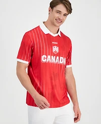 Hugo by Boss Men's Relaxed Fit Canada Football Polo Jersey
