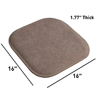Gnuadz 2 Pack Chair Cushion Memory Foam Pads Non Skid Rubber Seat Cover