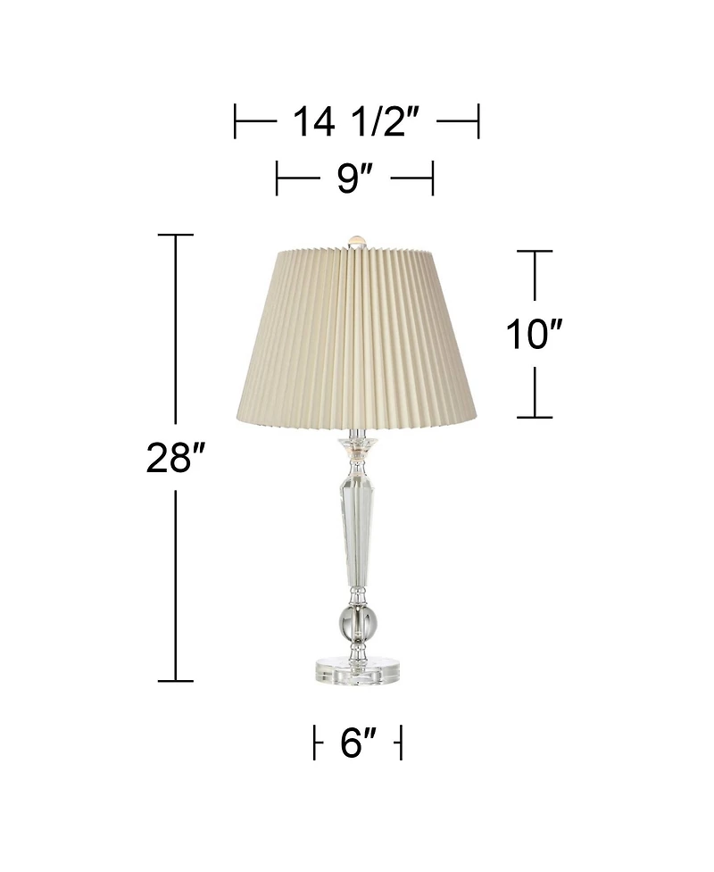 Vienna Full Spectrum Jolie Traditional Table Lamps for Bedroom Living Room Nightstand