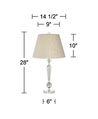 Vienna Full Spectrum Jolie Traditional Table Lamps for Bedroom Living Room Nightstand