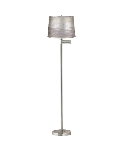 360 Lighting Druckman 60 1/2"H Swing Arm Floor Lamp
