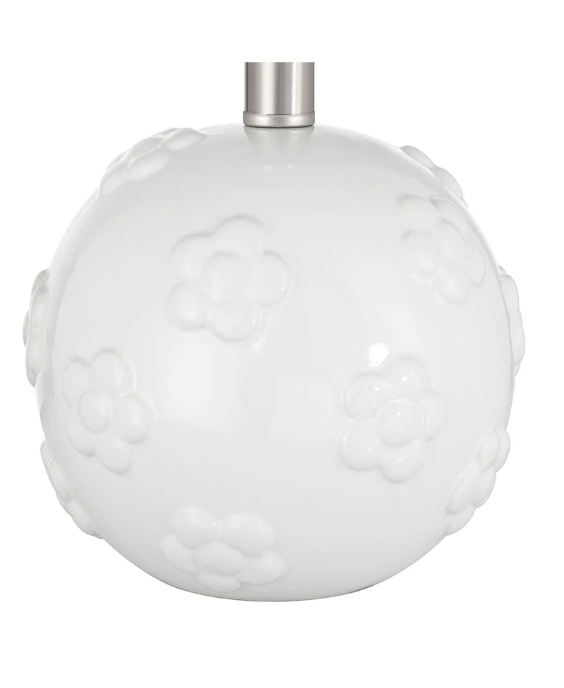 360 Lighting Arianna 16" High Flower Ceramic Accent Table Lamp