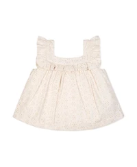 Hope and Henry Toddler Girls' Organic Eyelet Tank Short Set