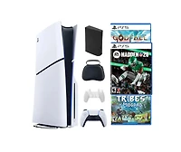 Sony Playstation 5 Slim Disc Bundle With Madden 26 Game and 2 Bonus Games and Accessories