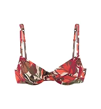 Lascana Women's Tropical Print Underwire Bikini Swimsuit Top Bra Sizing
